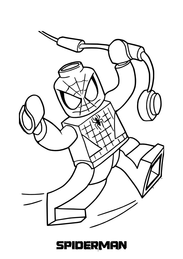 Spiderman Lego Coloring Pages
 Top 20 Spiderman Coloring Pages Printable