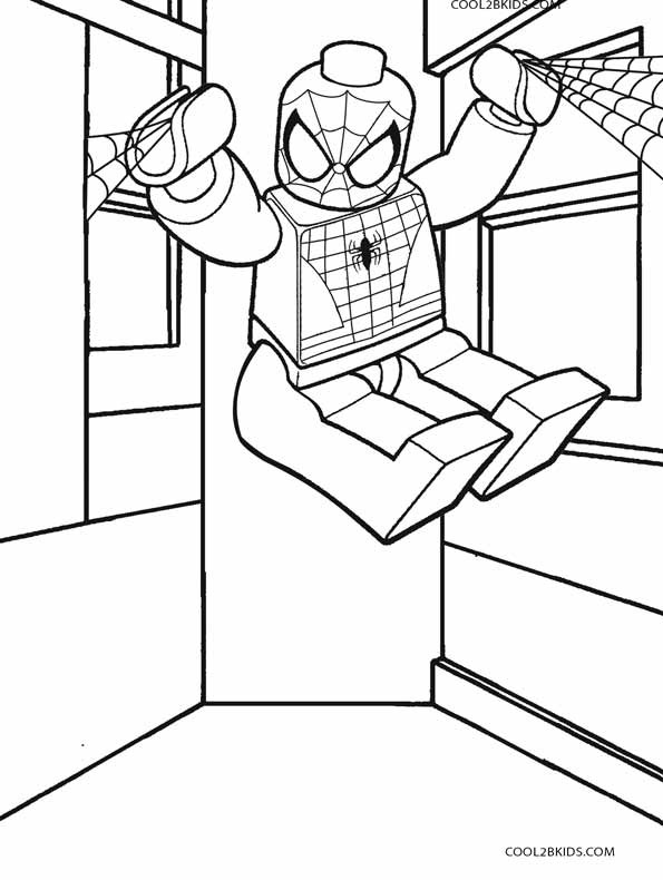 Spiderman Lego Coloring Pages
 Printable Spiderman Coloring Pages For Kids