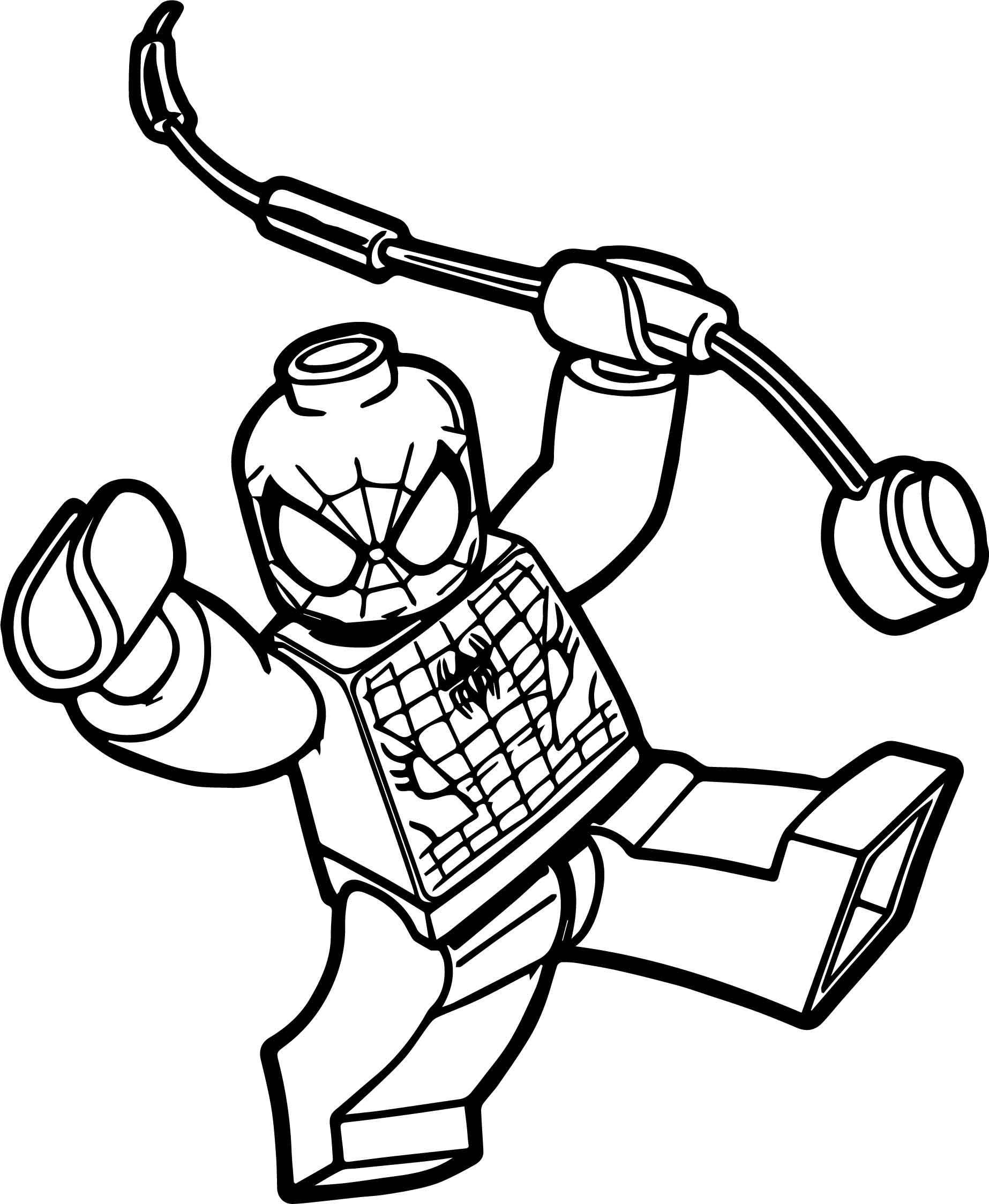 Spiderman Lego Coloring Pages
 Box Spiderman Lego Spider Man Coloring Page