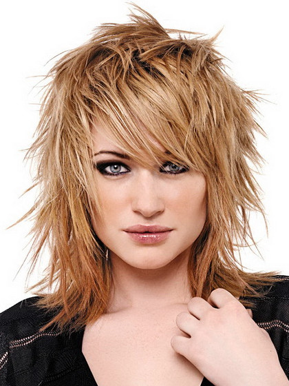 Spiky Hairstyles For Medium Length Hair
 shag haircut for girls