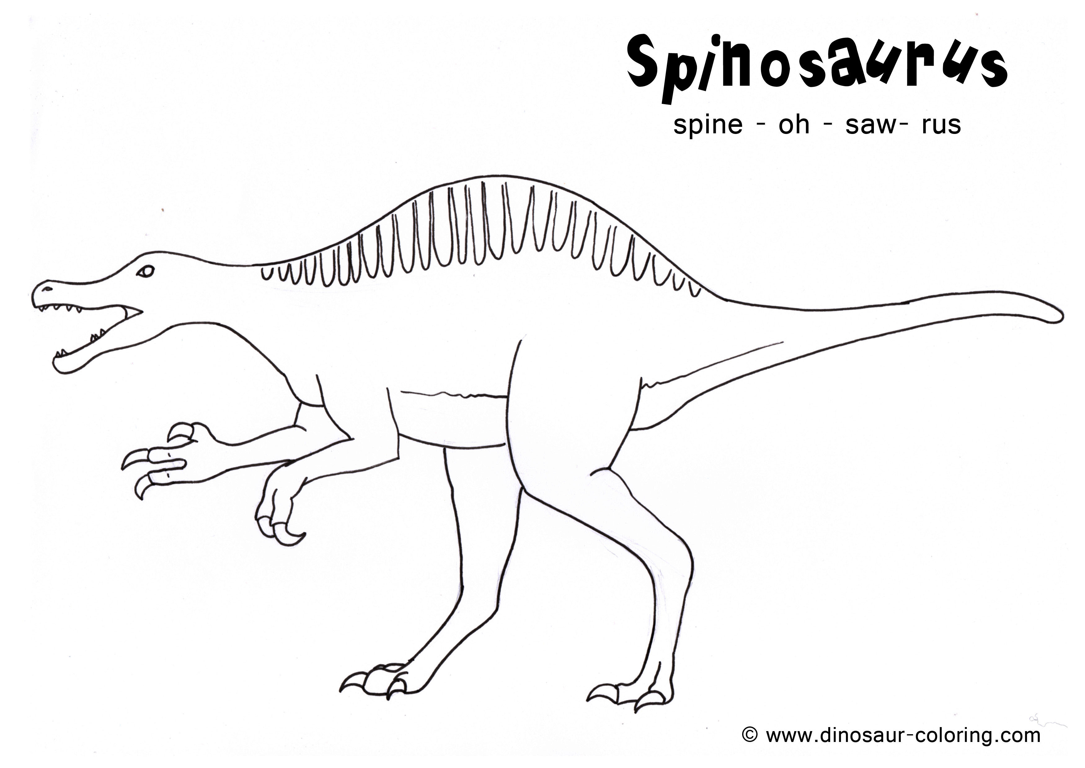 Spinosaurus Coloring Pages
 Spinosaurus Coloring