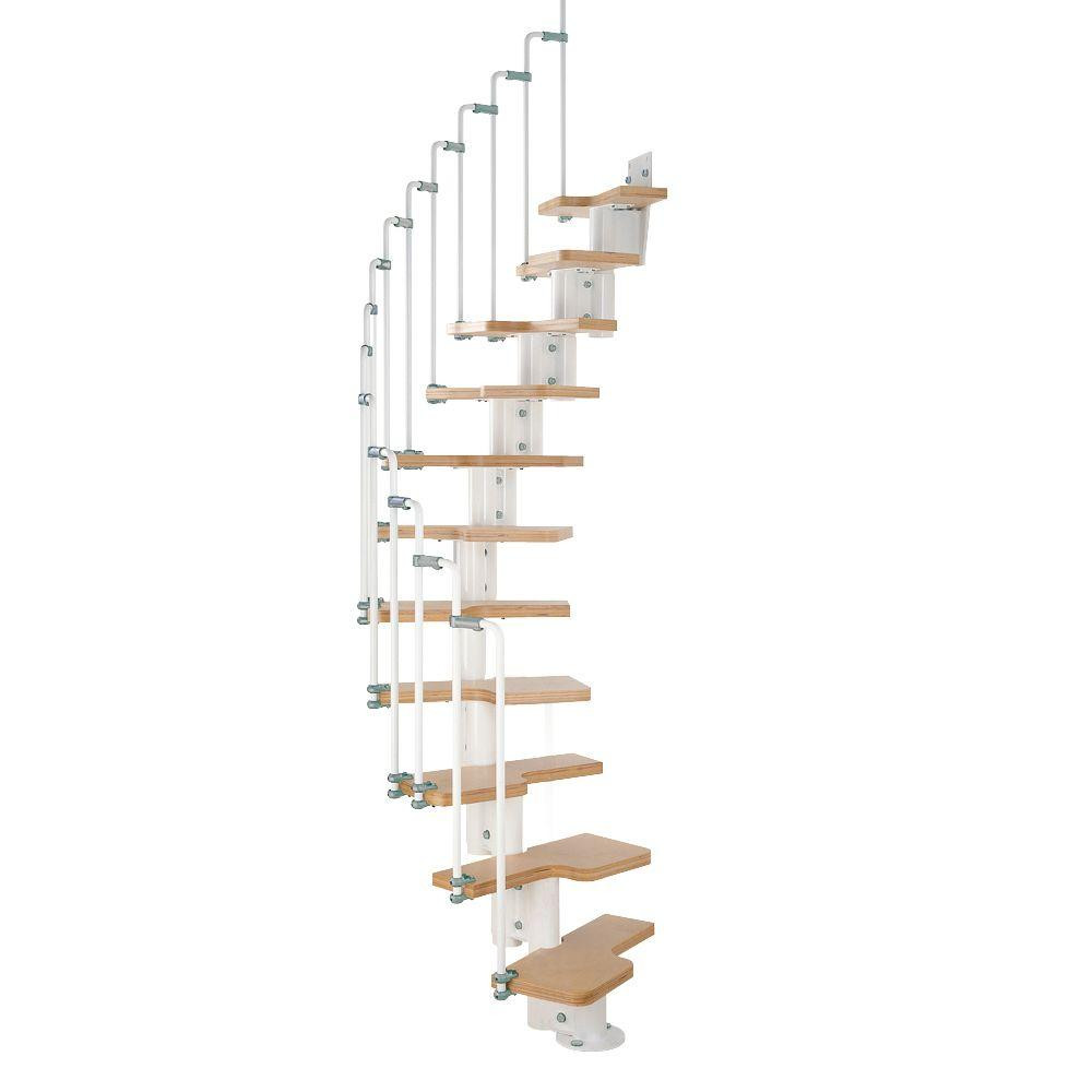 Best ideas about Spiral Staircase Home Depot
. Save or Pin Arke Karina White Modular Staircase Kit K The Home Now.