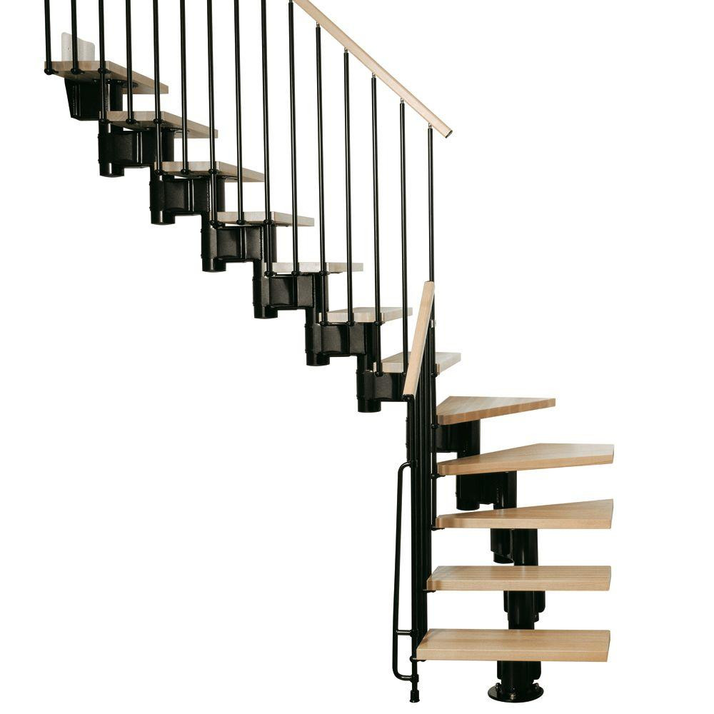 Best ideas about Spiral Staircase Home Depot
. Save or Pin Arke Kompact 35 in Black Modular Staircase "L" Kit K Now.