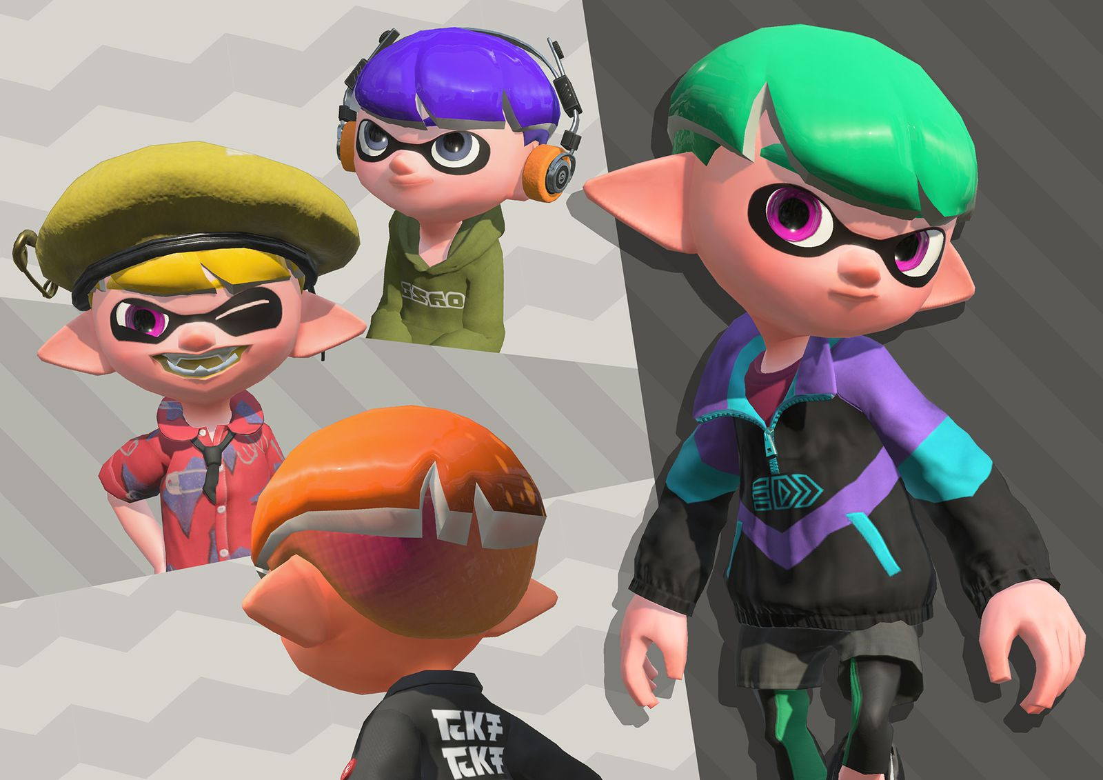 Splatoon 2 Male Hairstyles
 Huge Splatoon 2 Update Includes More Hair Stages Modes