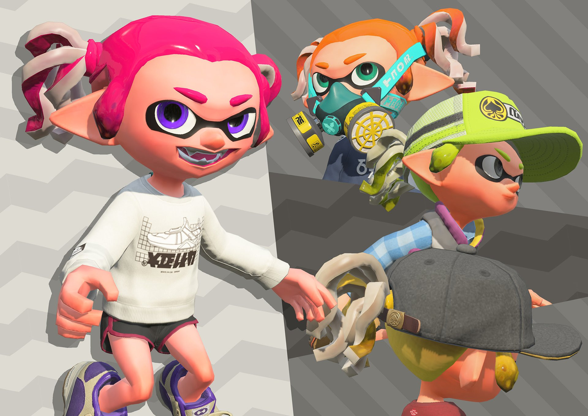 Splatoon 2 Male Hairstyles
 Splatoon（スプラトゥーン） on Twitter "イカたちのゲソ……もとい、ヘアスタイルに新たな波が到来