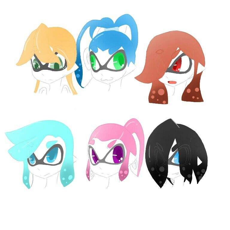 Splatoon 2 Male Hairstyles
 Splatoon 2 hairstyle ideas