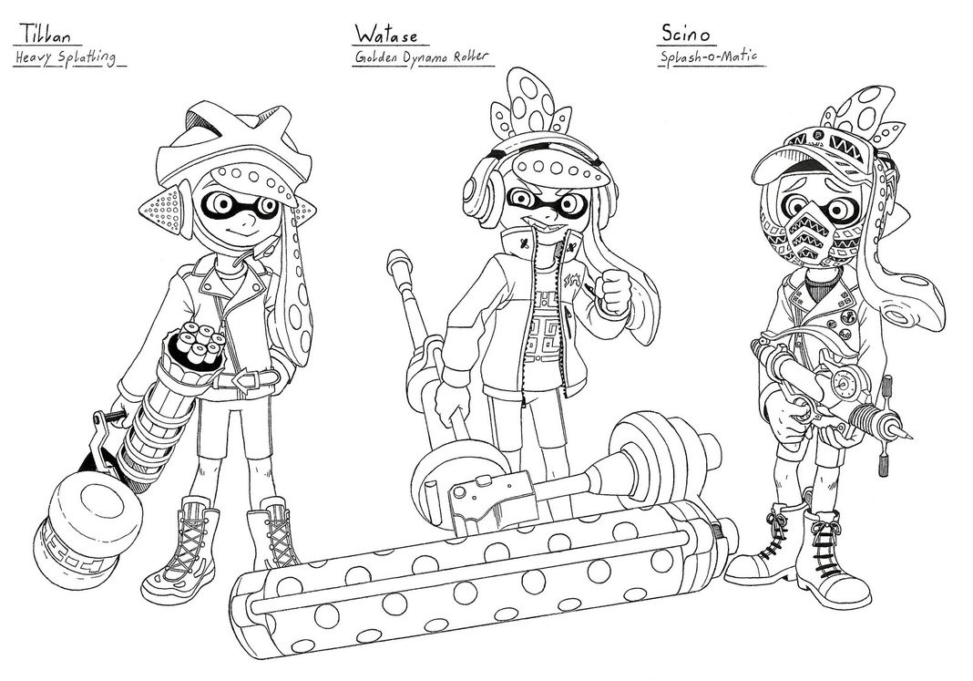 Splatoon Coloring Pages
 Splatoon Coloring Pages Coloring Pages