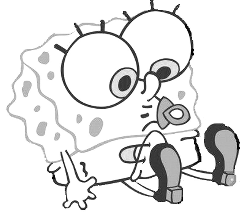 Spongebob Coloring Pages For Kids
 Little Baby Spongebob Coloring Pages For Kids Free