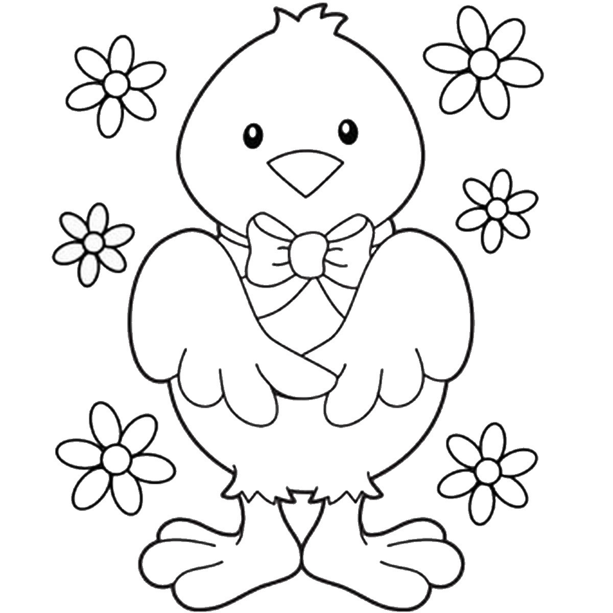 Spring Coloring Sheets Printable
 Easter Coloring Pages