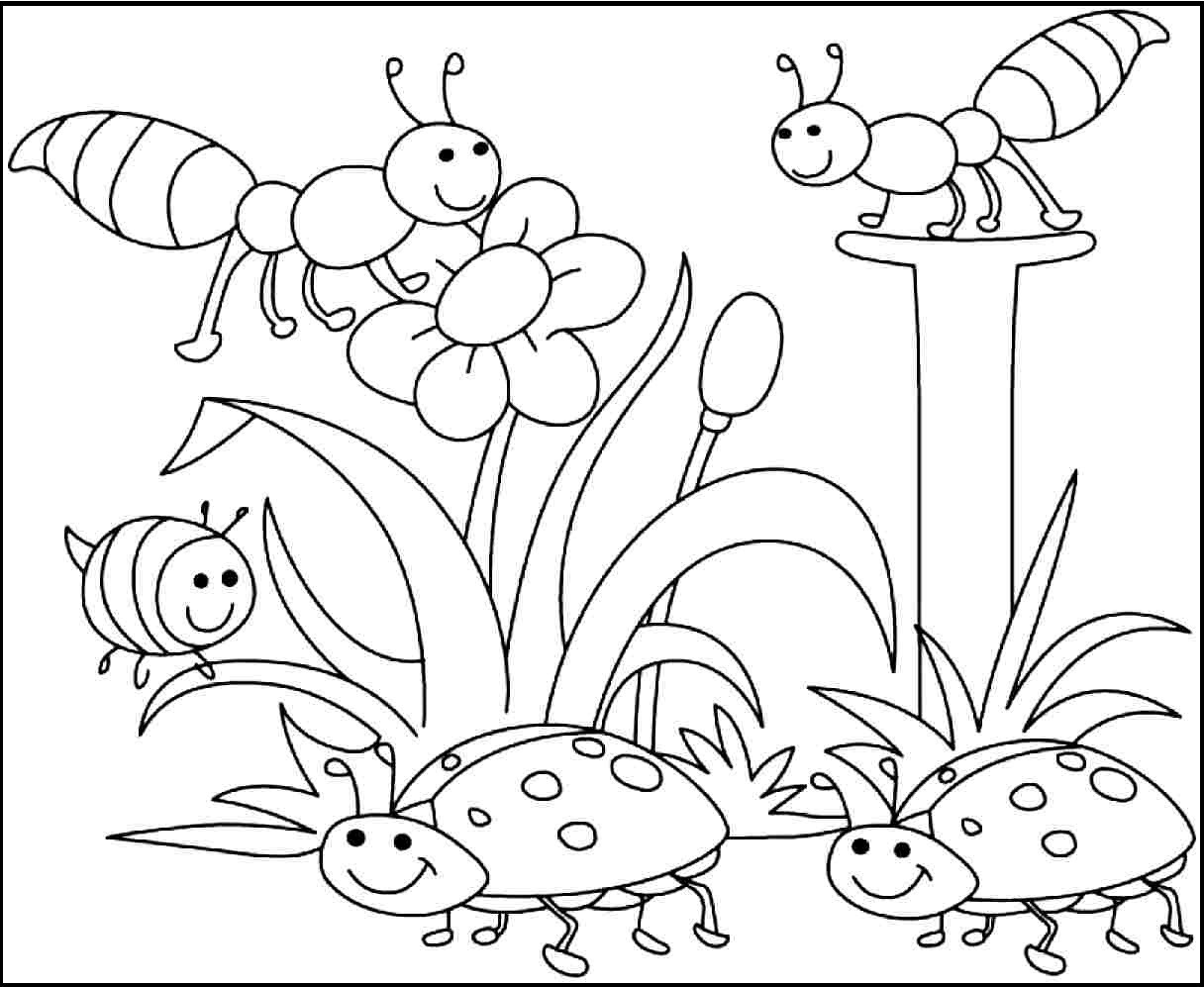 Spring Coloring Sheets Printable
 Coloring Pages Great Spring Coloring Pages Download And