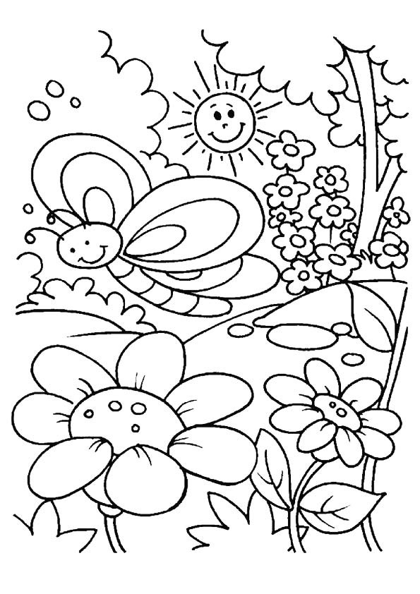 Spring Fling Coloring Sheets For Kids
 Spring Coloring Pages Best Coloring Pages For Kids