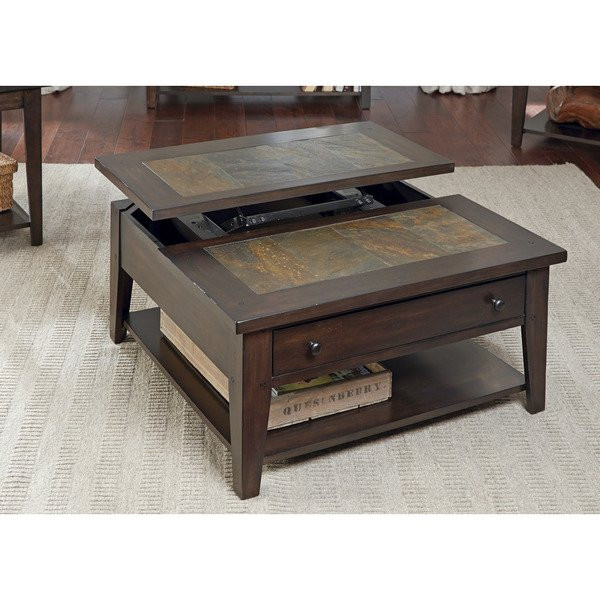 Best ideas about Square Lift Top Coffee Table
. Save or Pin Hearthstone Dark Oak and Slate Lift Top Square Cocktail Now.