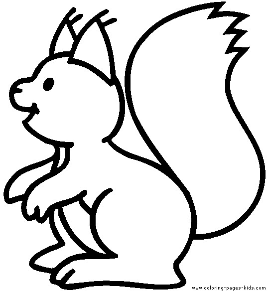 Squirrel Coloring Sheets For Kids
 Squirrel coloring page