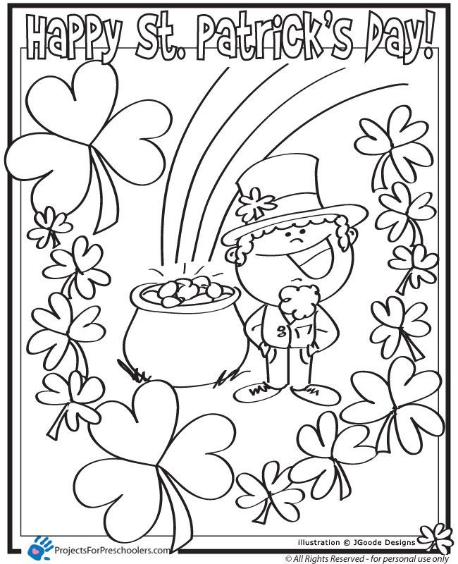 St. Patrick'S Day Coloring Sheets For Kids
 free st patrick s day printables Google Search