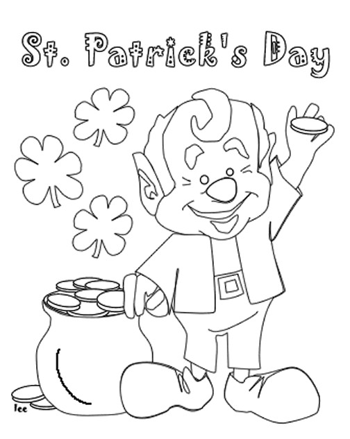 St. Patrick'S Day Coloring Sheets For Kids
 St patricks day coloring pages for kids printable