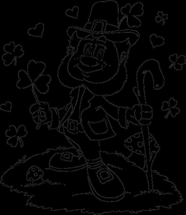 St Patrick'S Day Disney Coloring Sheets For Girls
 Leprechaun Coloring Pages Dr Odd
