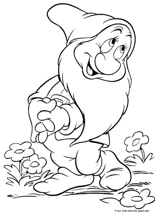 St Patrick'S Day Disney Coloring Sheets For Girls
 printable 7 dwarfs disney characters coloring pages for
