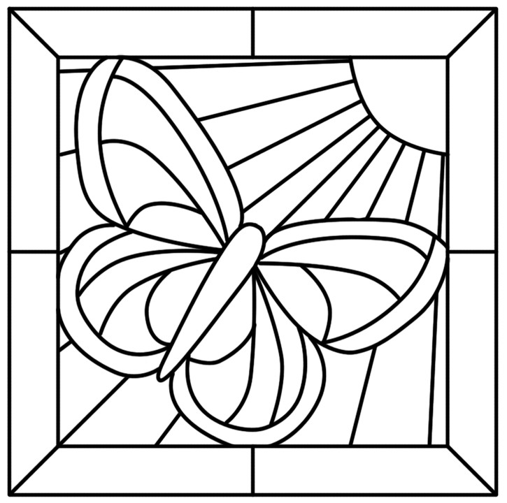 Stain Glass Coloring Pages For Boys
 15 stained glass coloring pages for kids Print Color Craft