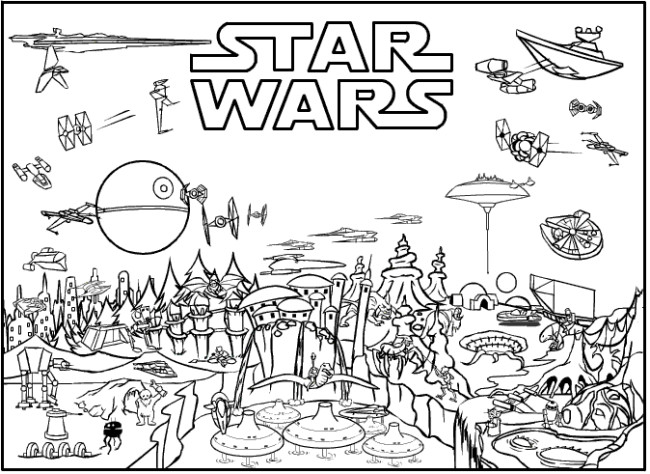Star Wars Printable Coloring Pages Kids And Adults
 Star Wars Free Printable Coloring Pages for Adults & Kids