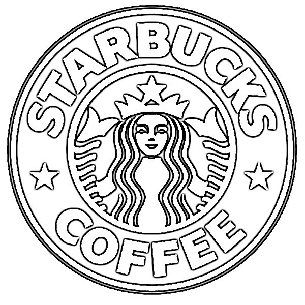 Starbucks Coloring Sheets For Girls
 Logo de starbucks para colorear