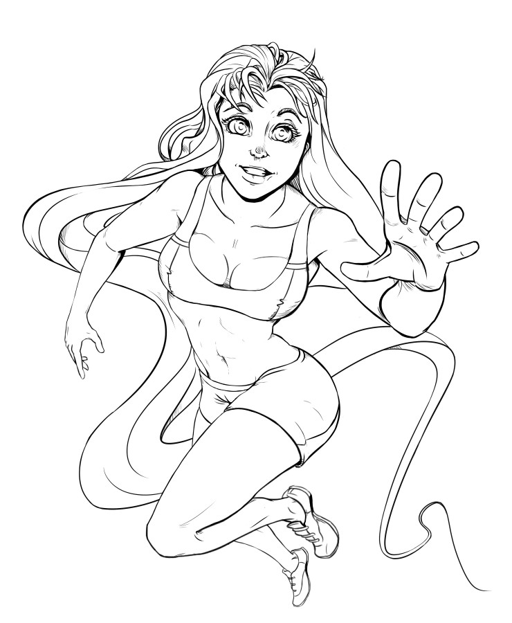 Starfire Coloring Pages
 Starfire by Shefang0 on DeviantArt