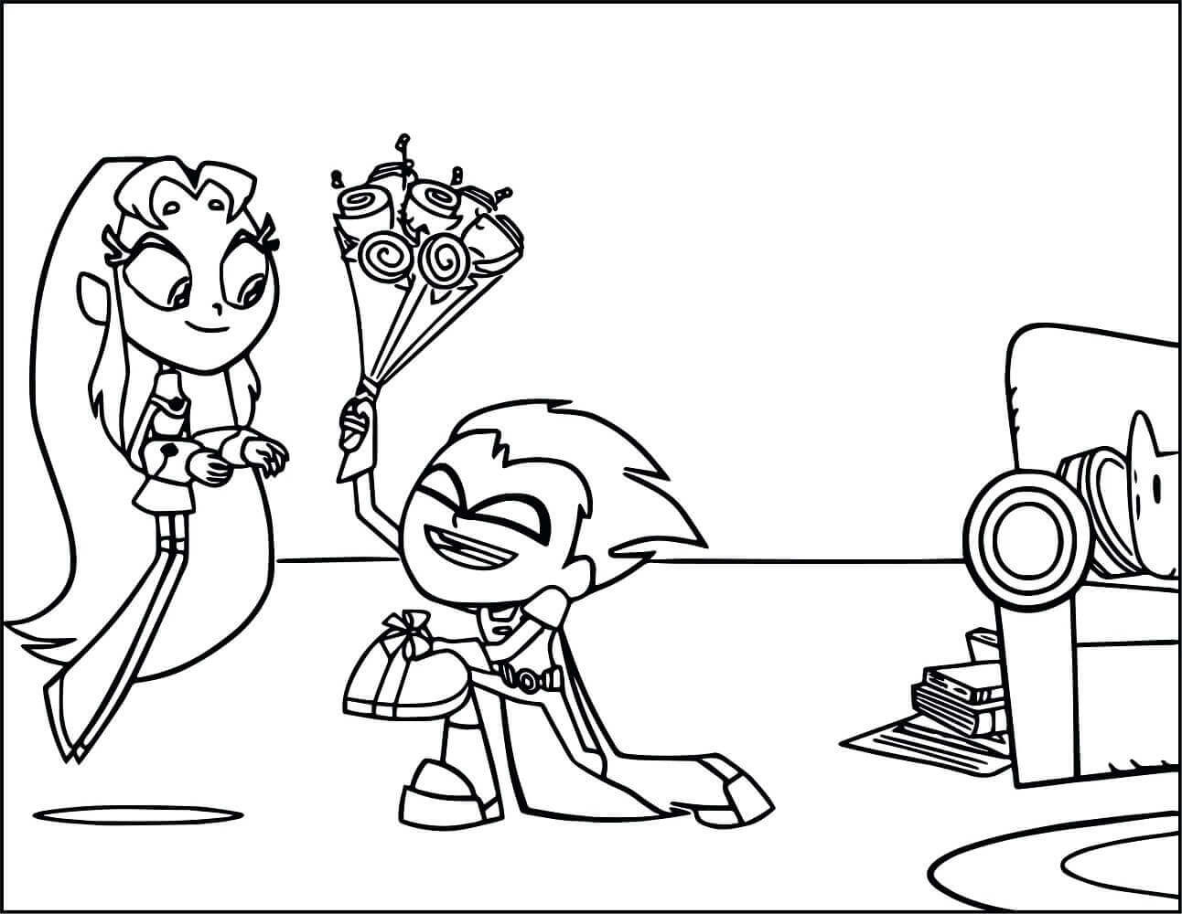Starfire Coloring Pages
 10 Free Printable Teen Titans Go Coloring Pages