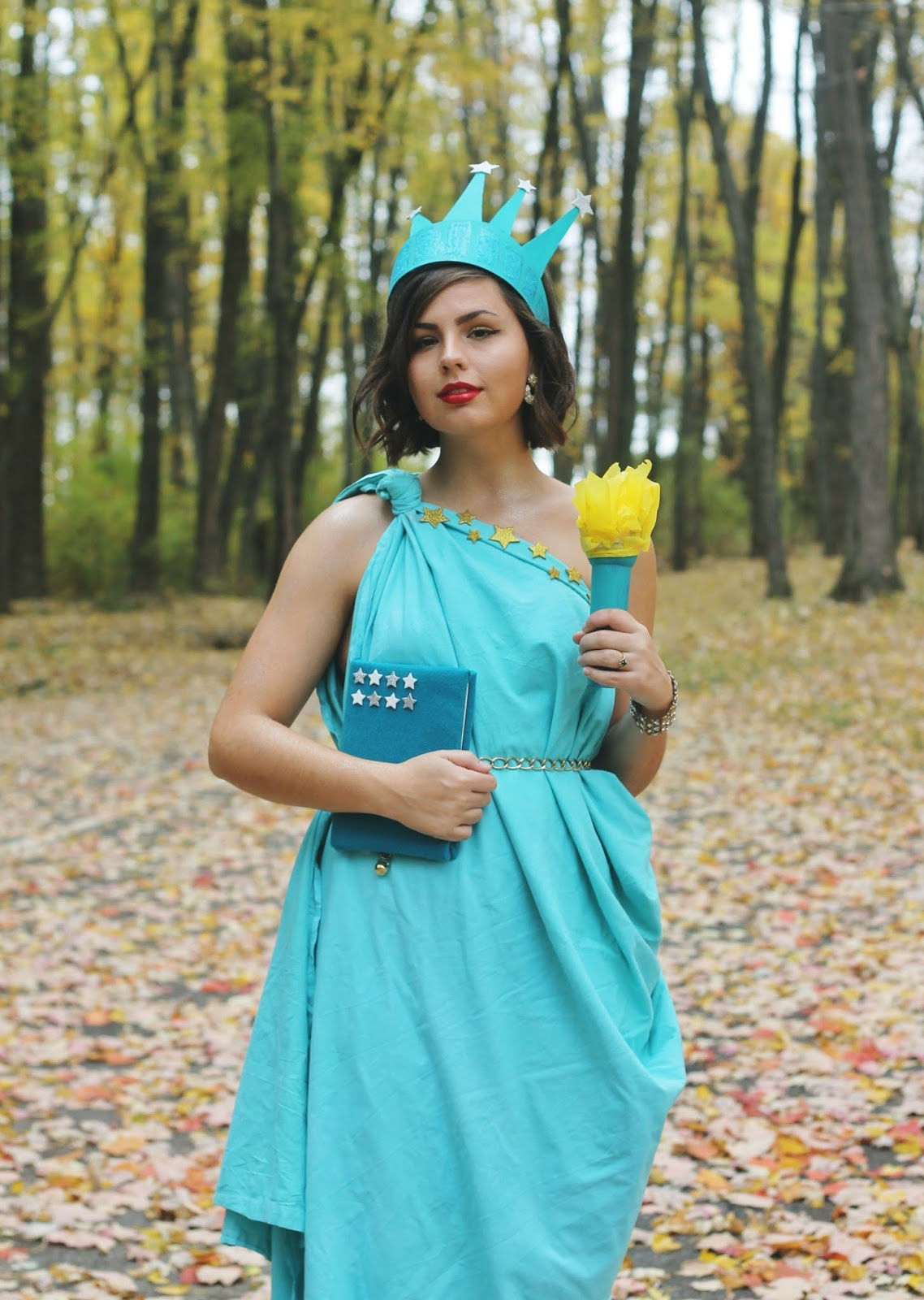 Statue Of Liberty Costume DIY
 Halloween 2015 DIY Statue of Liberty Costume