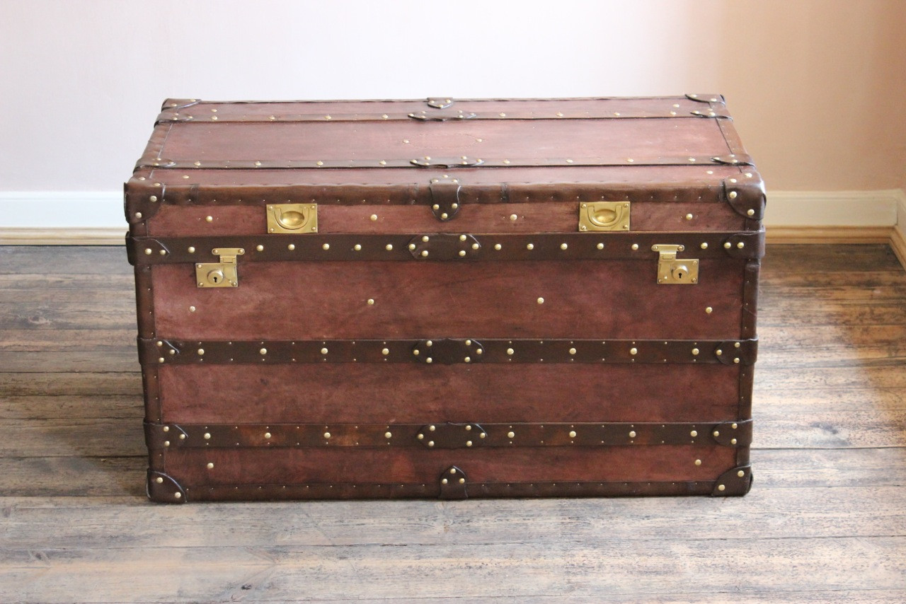 Best ideas about Steamer Trunk Coffee Table
. Save or Pin Bespoke Steamer Trunk Coffee Table in Leather Leather Now.