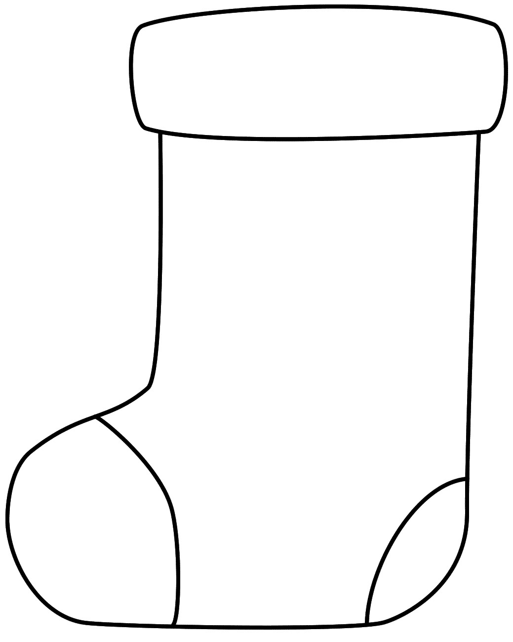 Stocking Printable Coloring Pages
 Christmas Stocking Coloring Pages Kids