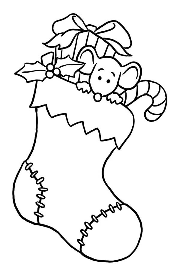 Stocking Printable Coloring Pages
 Christmas Stockings Coloring Pages