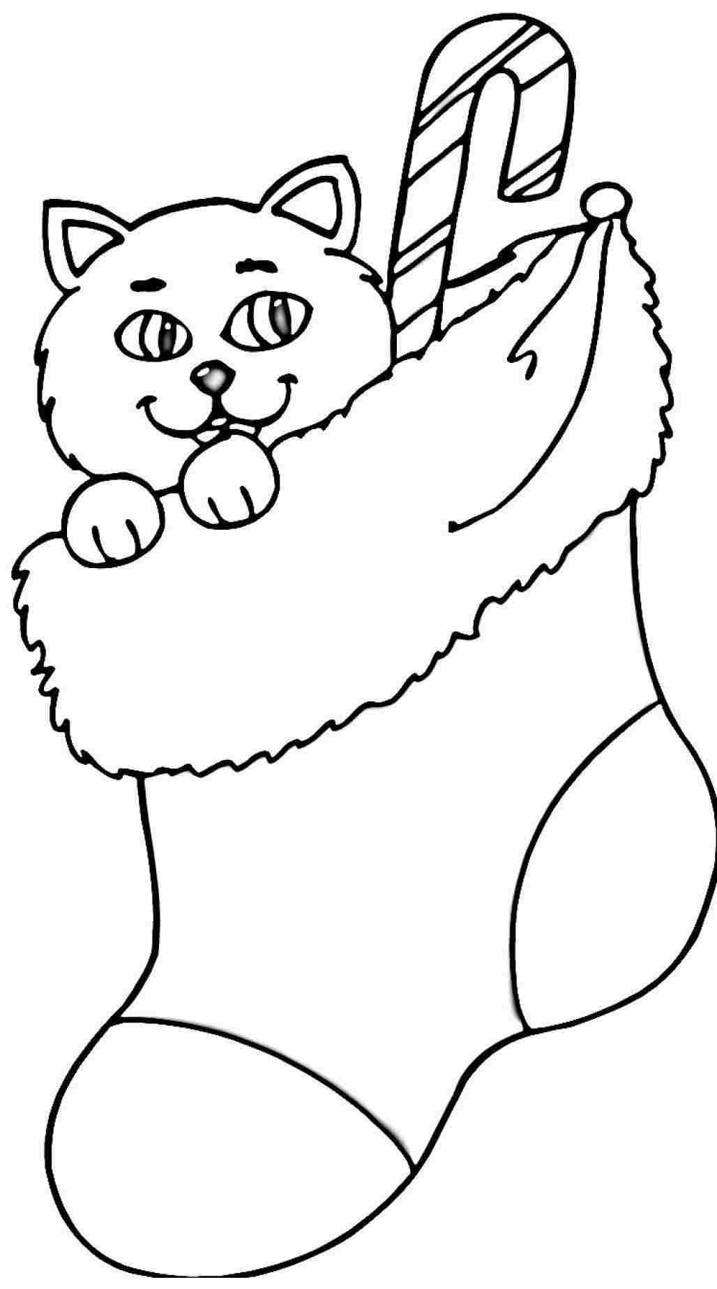 Stocking Printable Coloring Pages
 Printable Christmas Stocking Coloring Pages Coloring Home