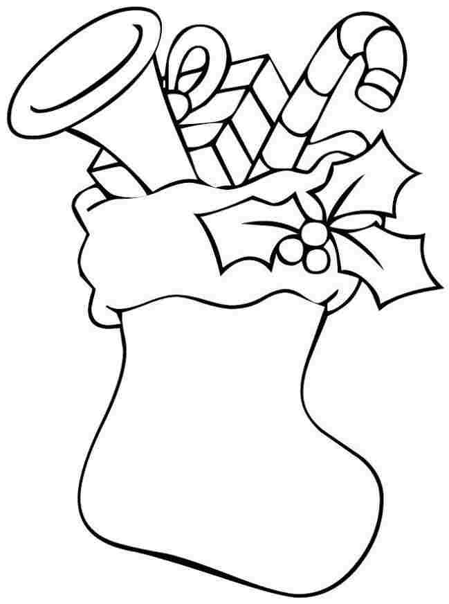 Stocking Printable Coloring Pages
 Christmas Stocking Printable AZ Coloring Pages