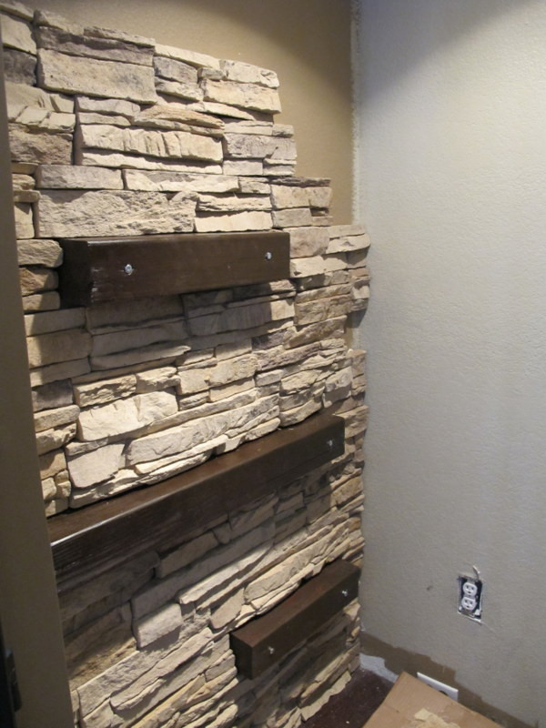 Best ideas about Stone Accent Wall
. Save or Pin 7 Chic DIY Stone And Faux Stone Accent Walls Shelterness Now.