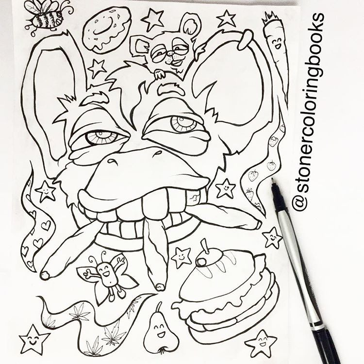 Stoner Coloring Pages For Adults
 Stoner Coloring Books — Did you hear the good news