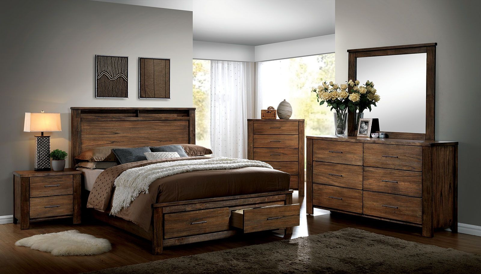 Best ideas about Storage Bedroom Sets
. Save or Pin Elkton Oak Platform Storage Bedroom Set CM7072Q Now.