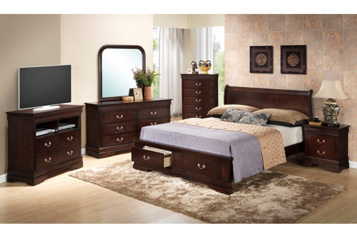 Best ideas about Storage Bedroom Sets
. Save or Pin Bedroom Sets Dawson Cappuccino King Size Storage Now.