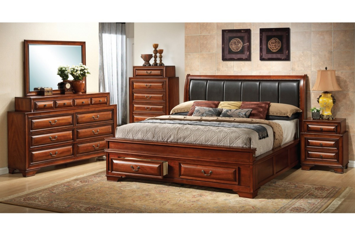 Best ideas about Storage Bedroom Sets
. Save or Pin Bedroom Sets North Coast Cherry King Size Storage Now.