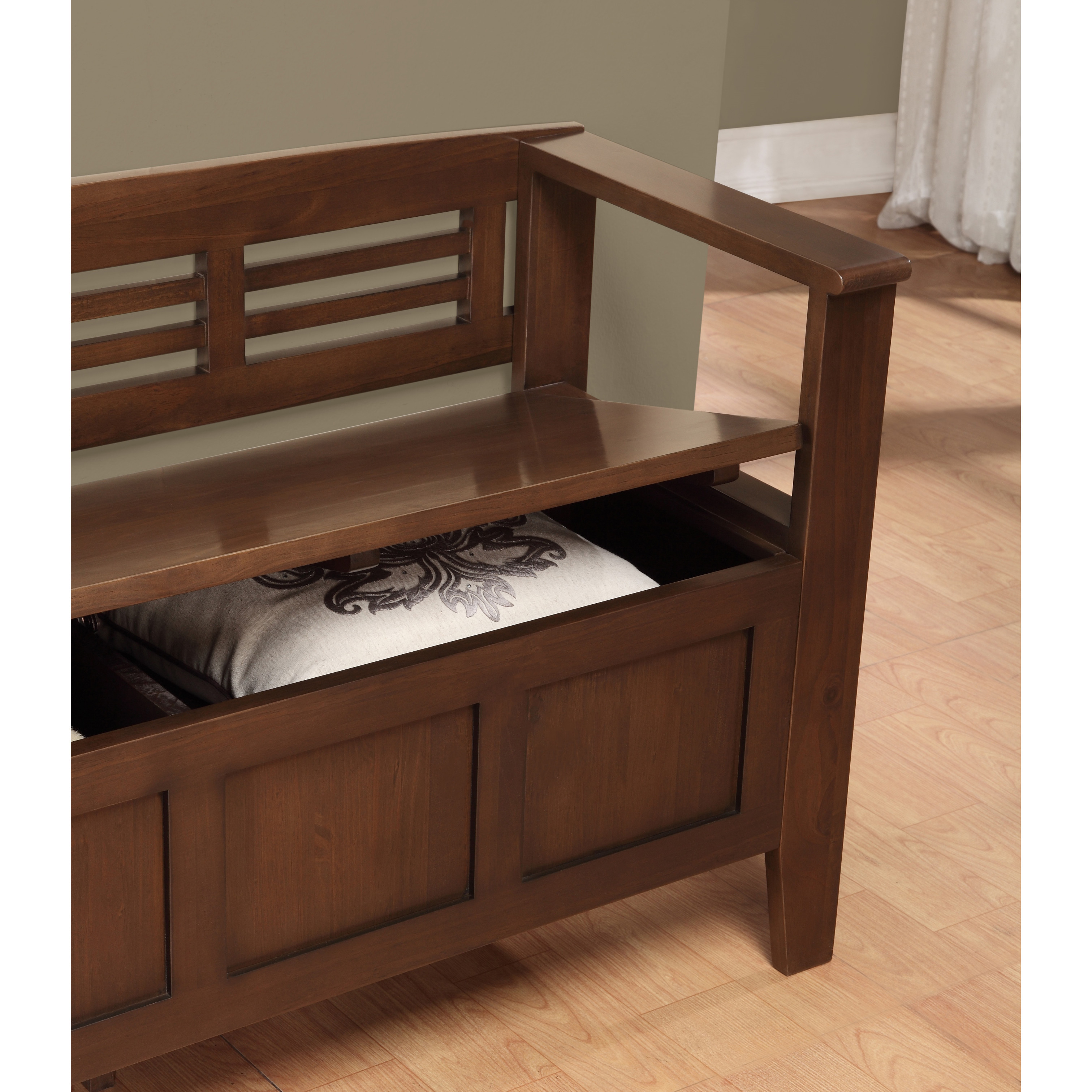 Best ideas about Storage Benches For Entryways
. Save or Pin Simpli Home Adams Wood Storage Entryway Bench & Reviews Now.