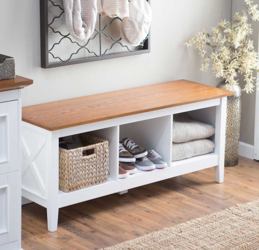 Best ideas about Storage Benches For Entryways
. Save or Pin White Entryway Storage Bench Aspect — STABBEDINBACK Foyer Now.