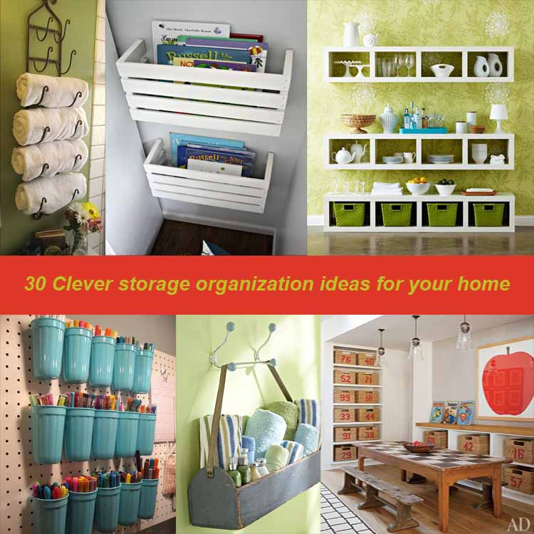 Best ideas about Storage Ideas For Small Homes
. Save or Pin 30 Clever storage organization ideas for your home Now.