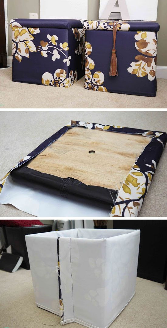 Best ideas about Storage Ideas For Small Spaces On A Budget
. Save or Pin DIY Custom Storage Ottomans Now.