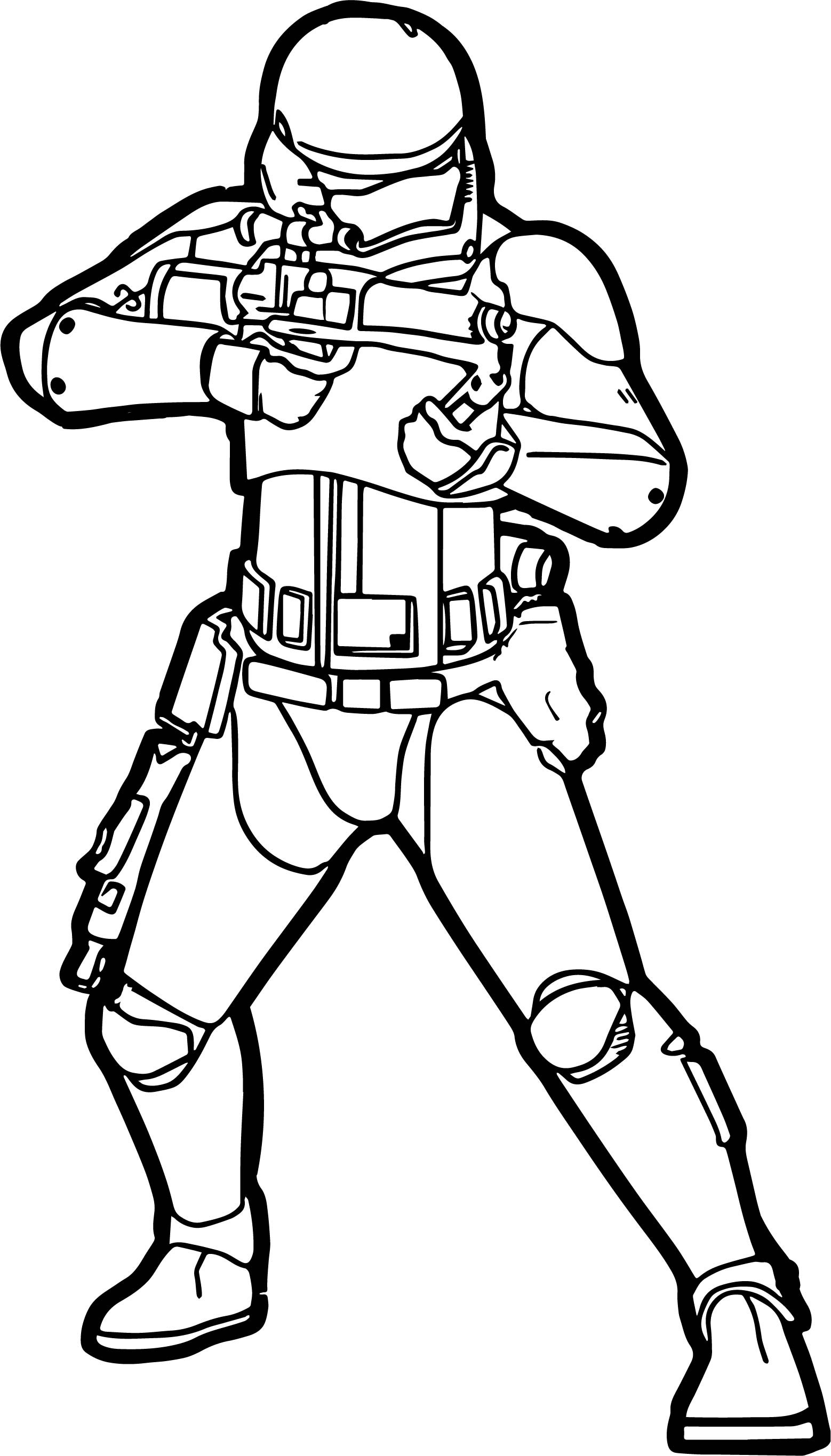 Storm Trooper Coloring Pages
 Star Wars The Force Awakens Stormtrooper Coloring Page