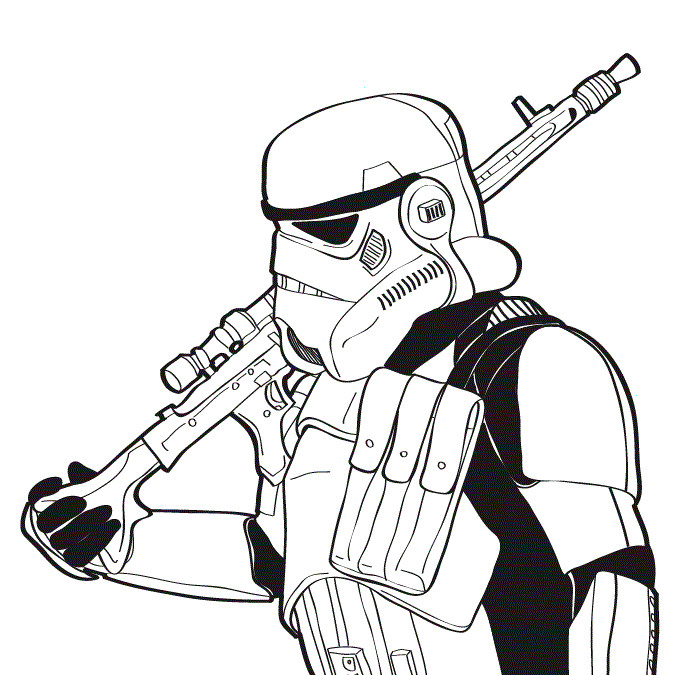 Storm Trooper Coloring Pages
 Star Wars Coloring Pages Free Printable Star Wars
