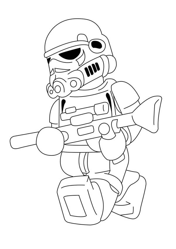 Storm Trooper Coloring Pages
 Lego Stormtrooper Coloring Page