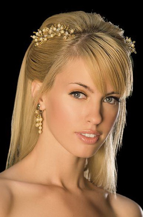 Straight Hairstyles For Wedding
 Straight bridal hairstyles