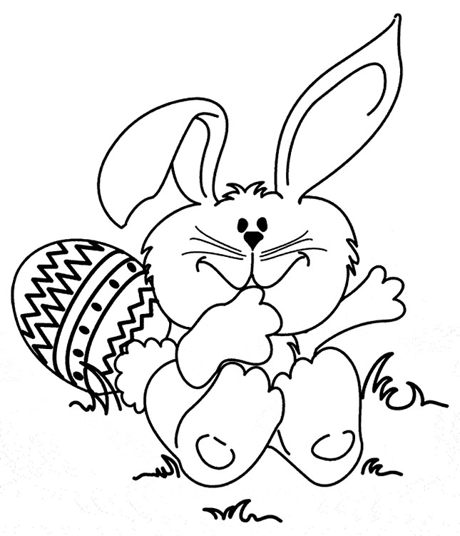 Stress Buster Coloring Sheets For Kids
 Easter Bunny Coloring Page