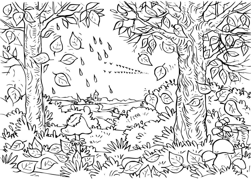 Stress Free Autumn Coloring Sheets For Kids
 59 dibujos de Otoño para colorear Oh Kids