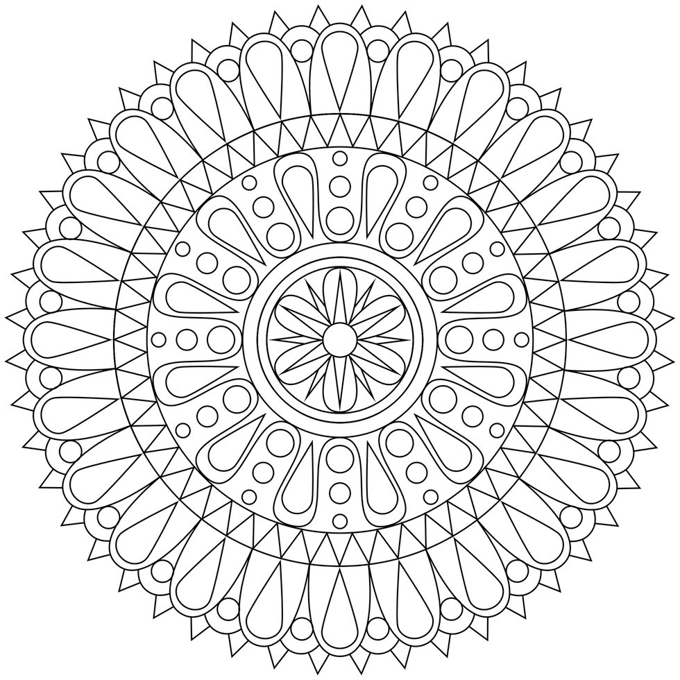Stress Relief Coloring Book
 These Printable Mandala And Abstract Coloring Pages