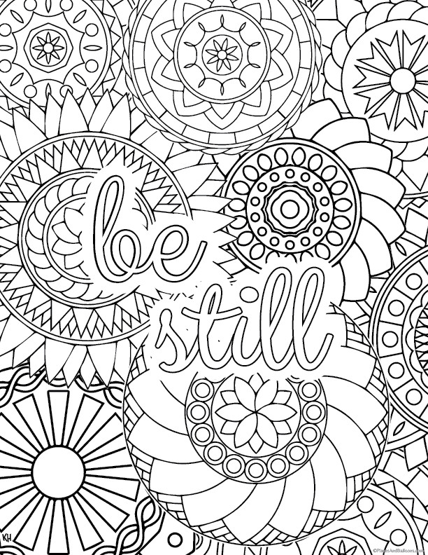 Stress Relief Coloring Book
 Stress relief coloring pages to help you find your Zen again
