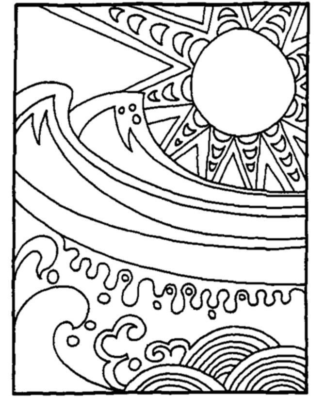 Summer Coloring Sheet
 Summer Coloring Pages 2018 Dr Odd